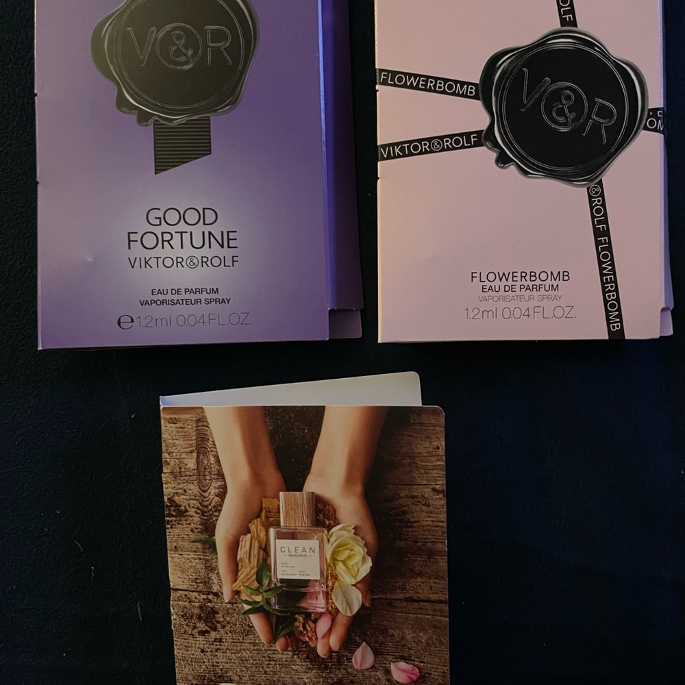 Viktor & Rolf Good Fortune and Flowerbomb Perfume Duo - Purple and Pink
